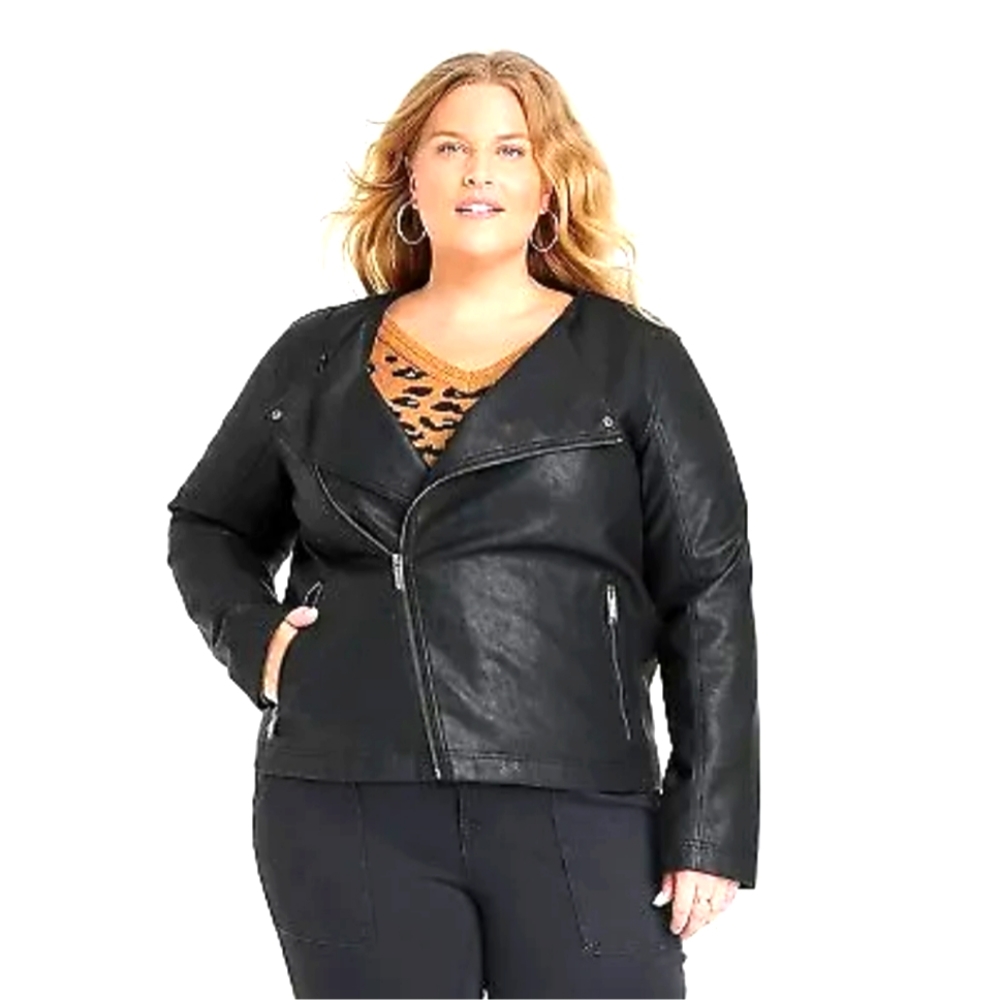 Women's Plus 2X Moto Jacket - Knox Rose